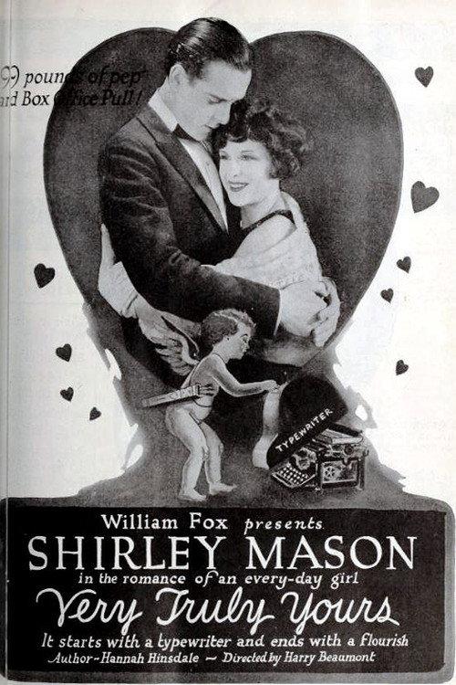 Very Truly Yours 1922 official movie poster