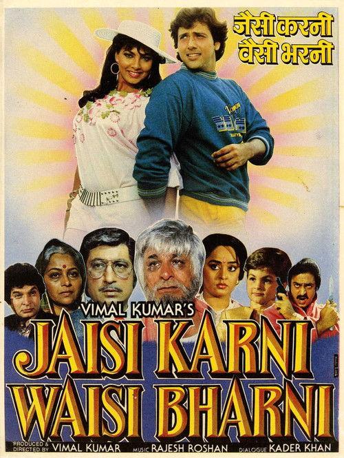 Jaisi Karni Waisi Bharni 1989 official movie poster