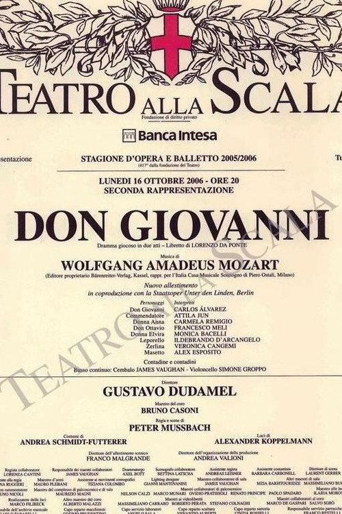 Mozart: Don Giovanni - Teatro alla Scala 2006 official movie poster