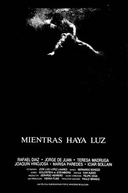 Mientras haya luz 1987 official movie poster