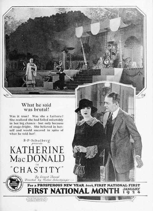 Chastity 1923 official movie poster