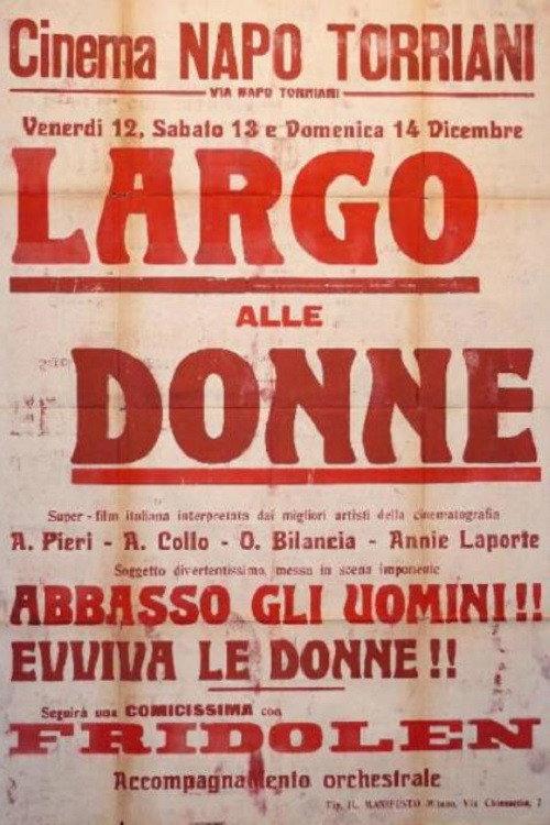 Largo alle donne! 1924 official movie poster