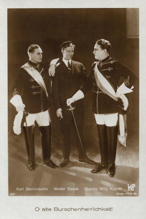 O alte Burschenherrlichkeit 1925 official movie poster