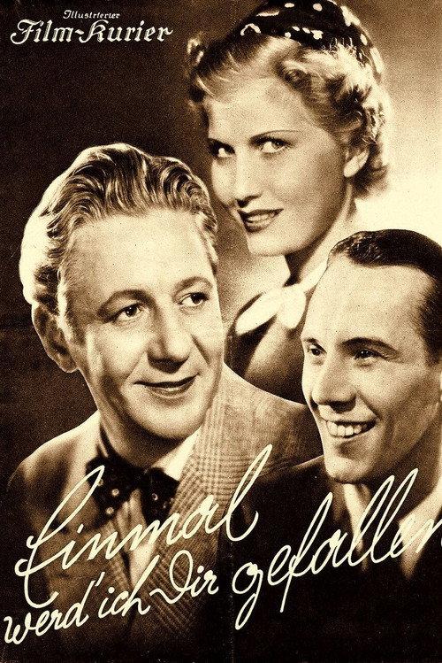 Einmal werd' ich Dir gefallen 1938 official movie poster