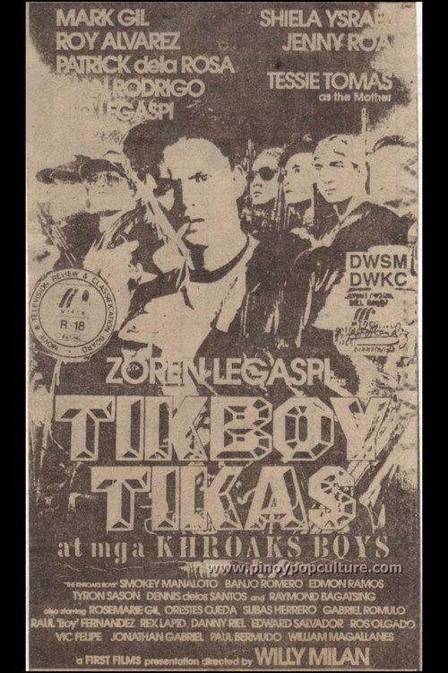 Tikboy Tikas at mga Khroaks Boys 1993 official movie poster