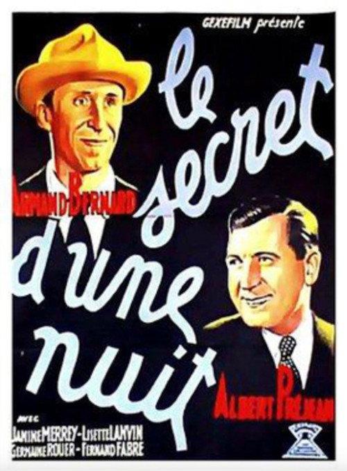 Le Secret d'une nuit 1934 official movie poster