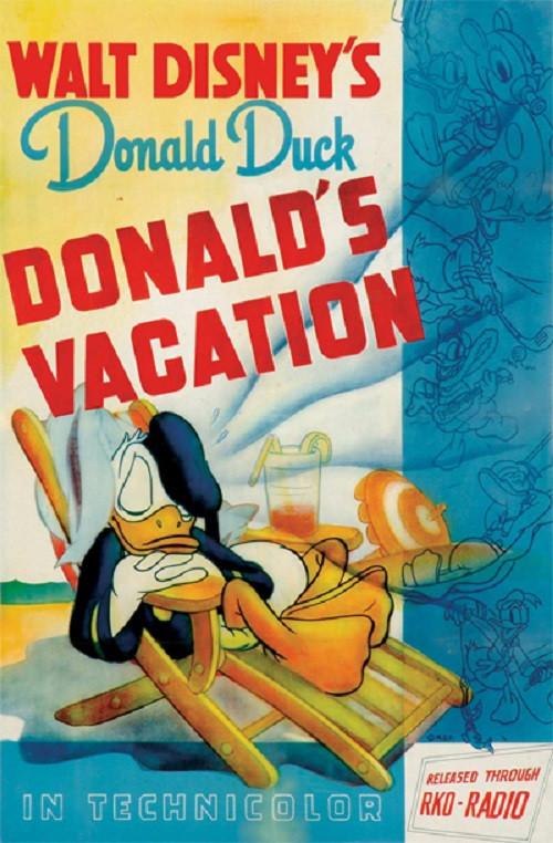 Donald's Vacation 1940 official movie poster