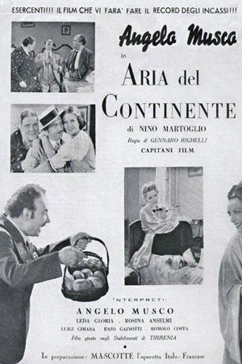 L'aria del continente 1939 official movie poster