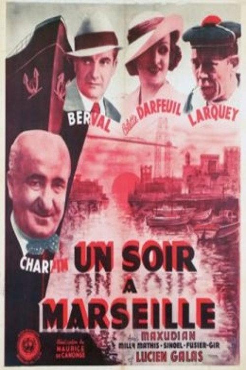 Un soir à Marseille 1938 official movie poster