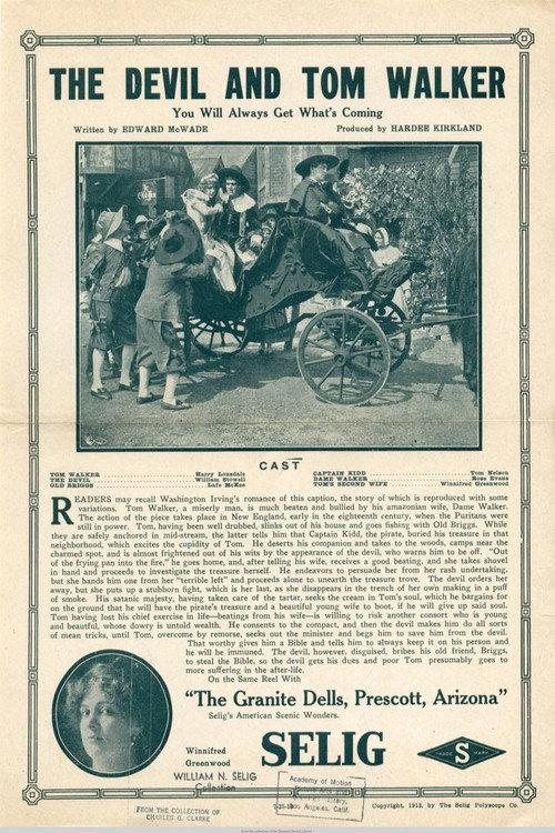 The Devil and Tom Walker 1913 official movie poster