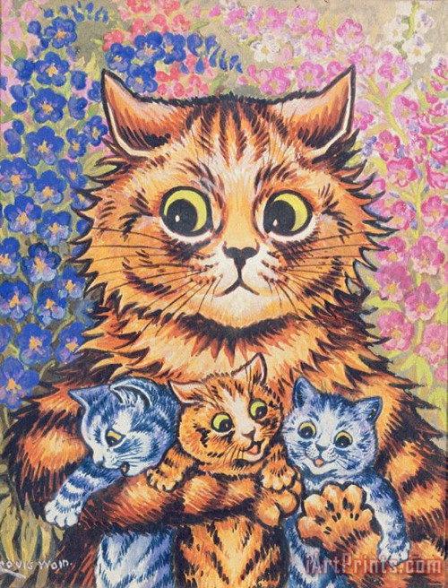 Art Celebrities at Home - Mr Louis Wain 1921 official movie poster