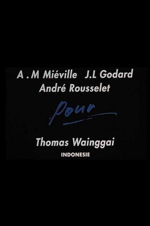 For Thomas Wainggai 1991 official movie poster