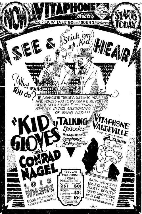 Kid Gloves 1929 official movie poster