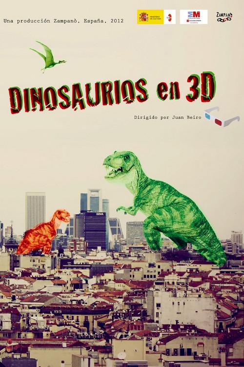 Dinosaurios en 3D 2012 official movie poster