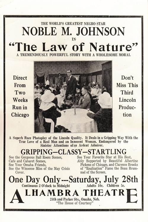 The Law of Nature 1917 official movie poster
