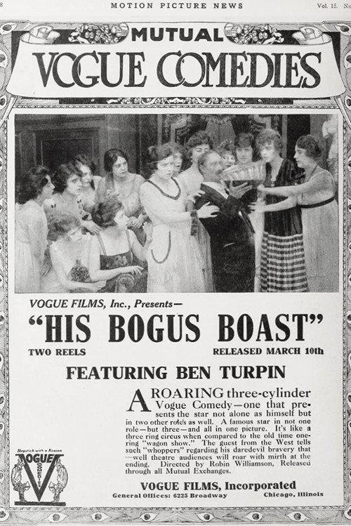 His Bogus Boast 1917 official movie poster