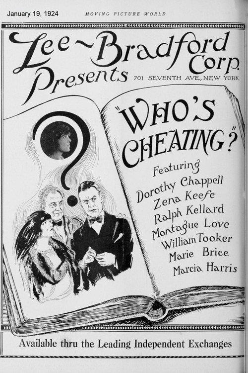 Who's Cheating? 1924 official movie poster