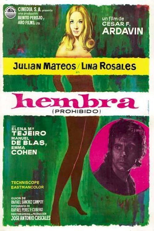 Hembra 1970 official movie poster