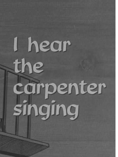 I Hear the Carpenter Singing 1963 official movie poster