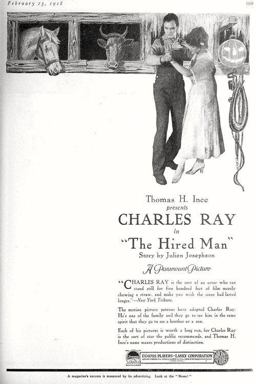 The Hired Man 1918 official movie poster