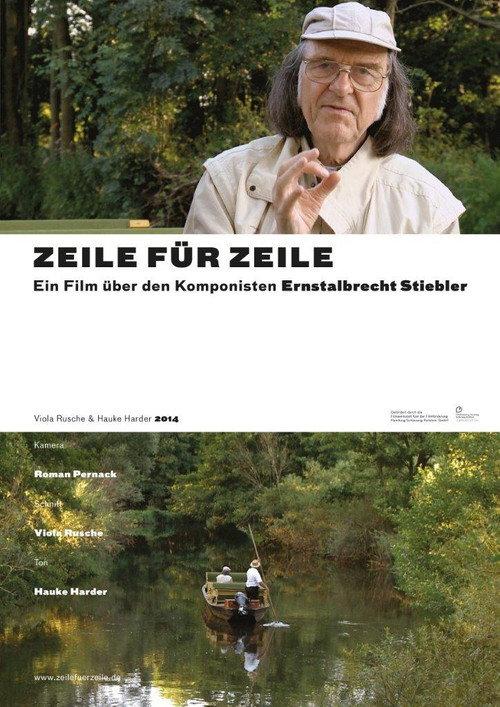 Line by Line - a film on the composer Ernstalbrecht Stiebler 2014 official movie poster