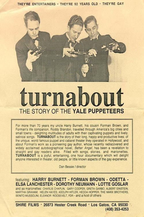 Turnabout: The Story of the Yale Puppeteers 1993 official movie poster