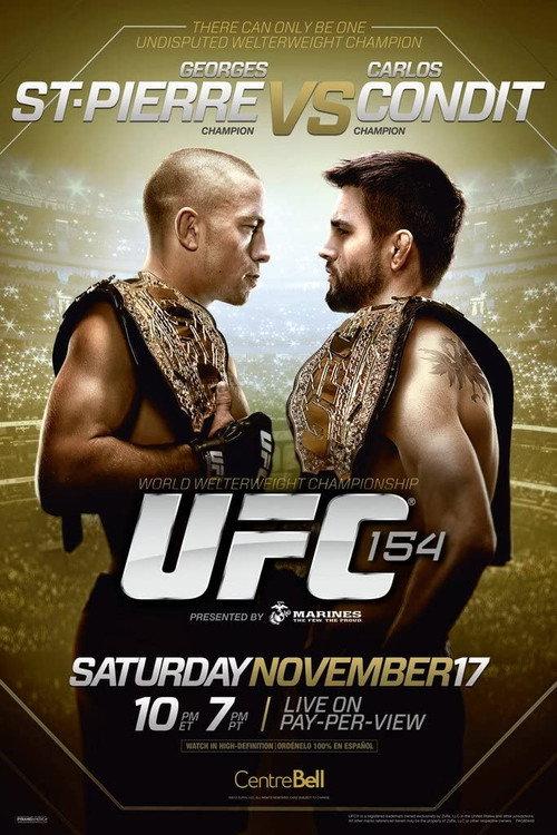 UFC 154: St-Pierre vs. Condit 2012 official movie poster