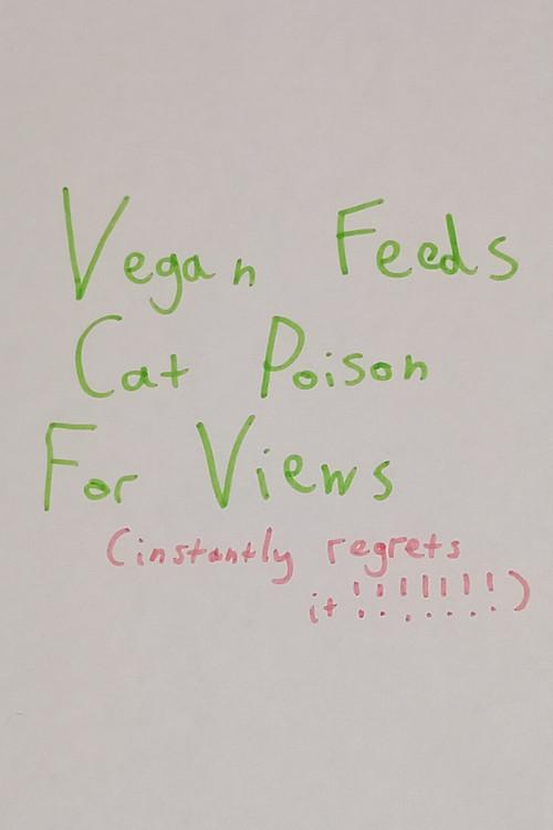 Vegan Feeds Cat Poison For Views 2023 official movie poster