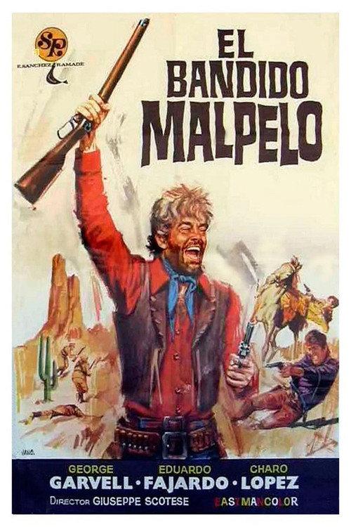 El Bandido Malpelo 1971 official movie poster
