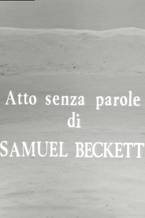 Atto senza parole 1969 official movie poster
