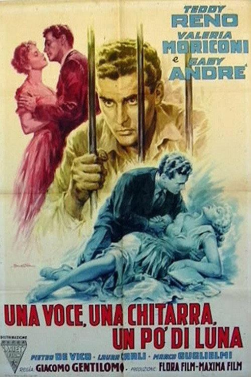 Una voce, una chitarra, un po' di luna 1956 official movie poster