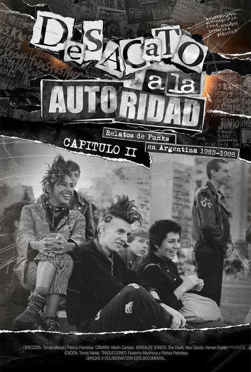 Desacato a la autoridad, relatos de punks en Argentina 1983-1988 2014 official movie poster