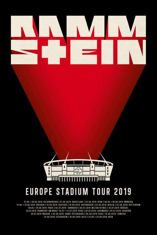 Rammstein Europe Stadium Tour 2019 2024 official movie poster