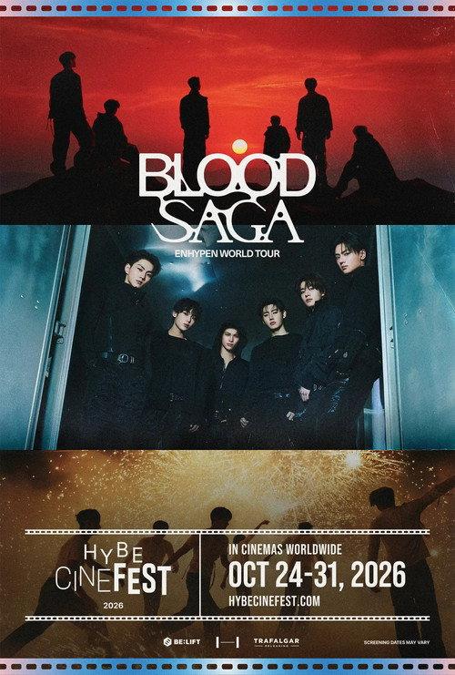 ENHYPEN WORLD TOUR 'BLOOD SAGA' 2026 official movie poster