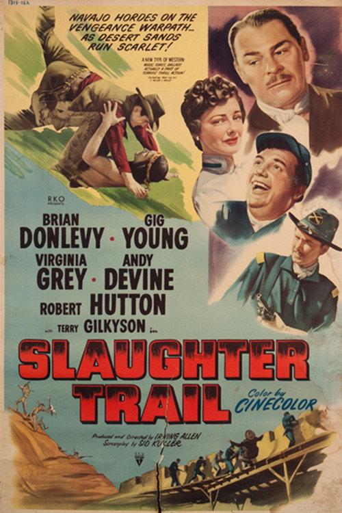 Slaughter Trail 1951 official movie poster