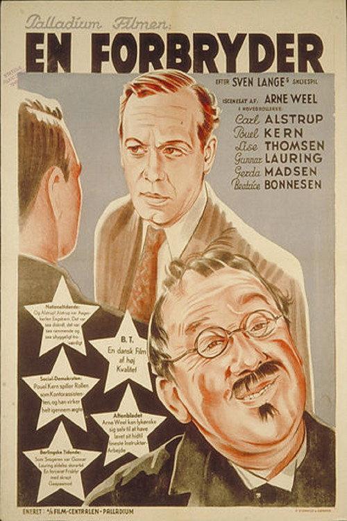 En Forbryder 1941 official movie poster