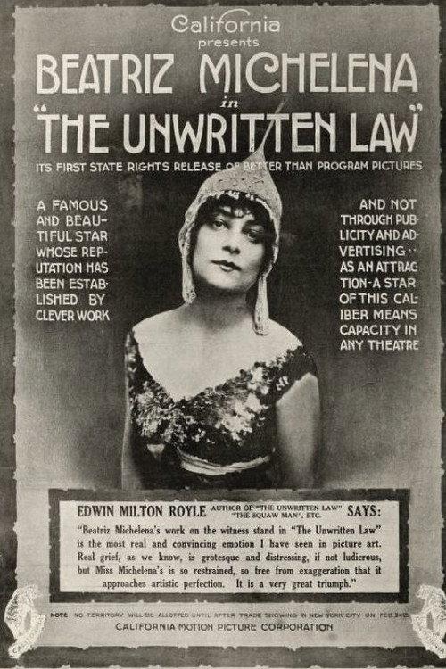 The Unwritten Law 1916 official movie poster