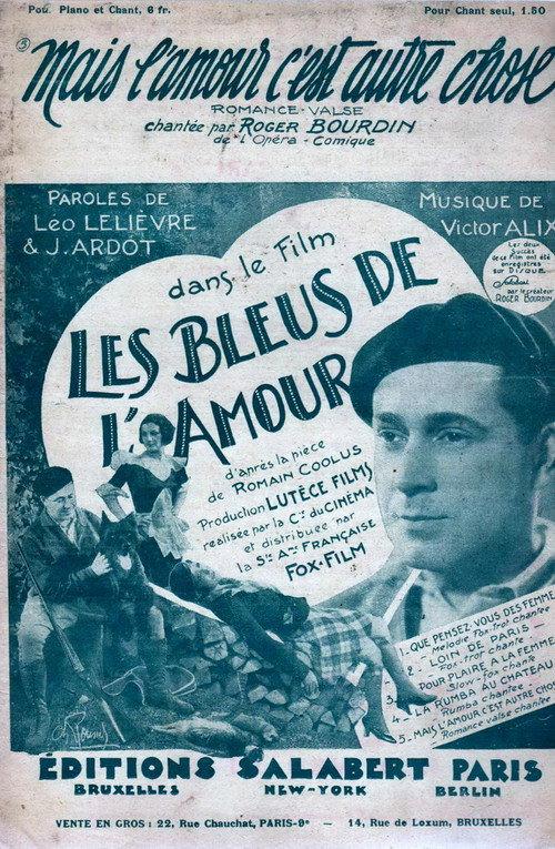 Les Bleus de l'amour 1933 official movie poster