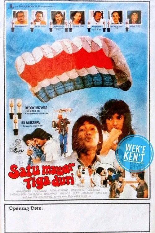 Satu Mawar Tiga Duri 1986 official movie poster