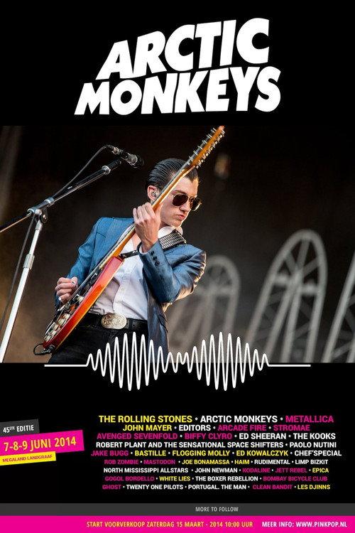 Arctic Monkeys Live at Pinkpop Festival 2014 2014 official movie poster