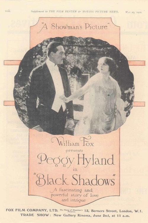 Black Shadows 1920 official movie poster