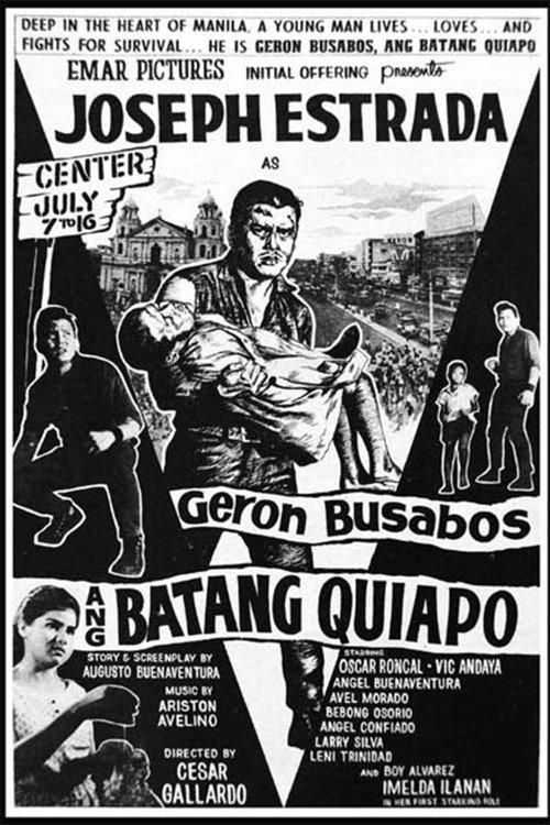 Geron Busabos: Ang Batang Quiapo 1964 official movie poster