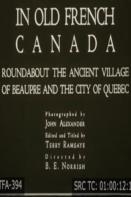 Old French Canada 1921 official movie poster