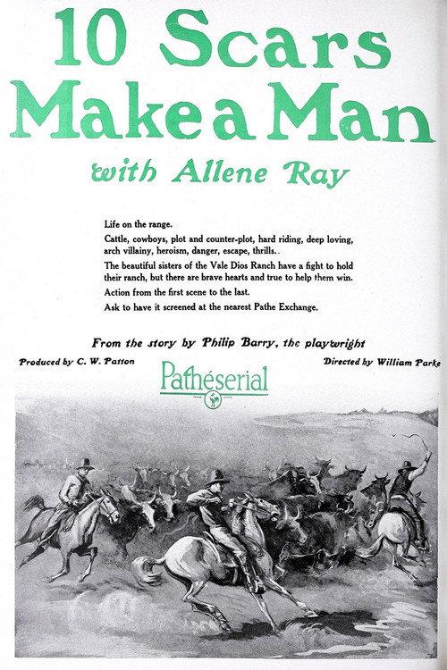 Ten Scars Make a Man 1924 official movie poster
