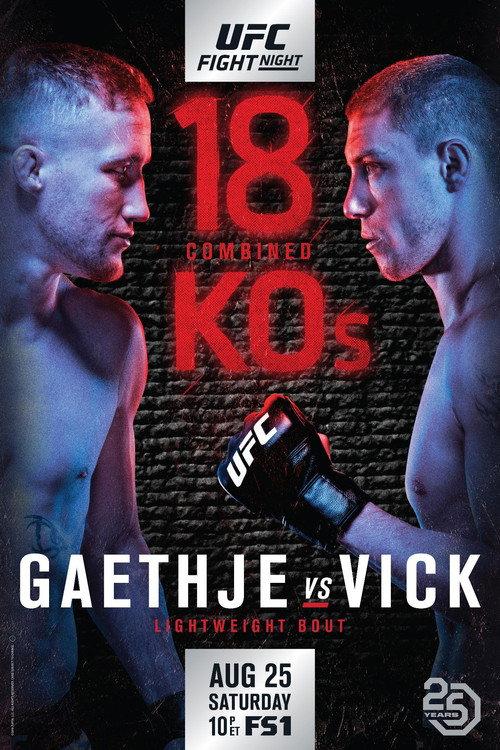 UFC Fight Night 135: Gaethje vs. Vick 2018 official movie poster