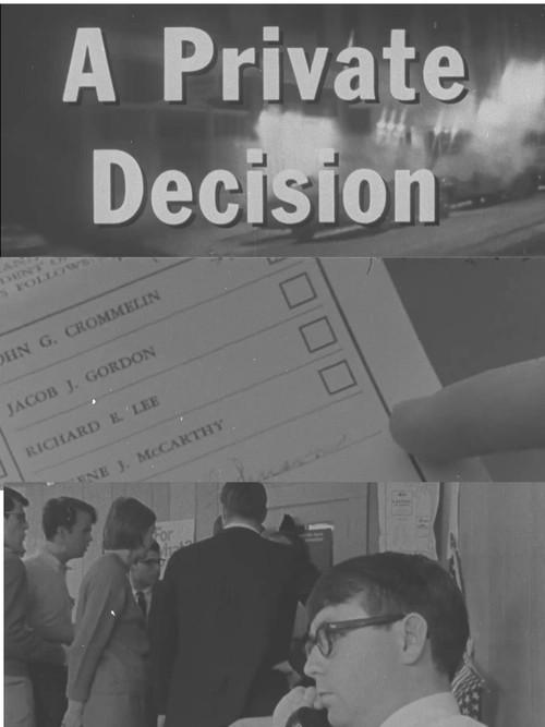 A Private Decision 1970 official movie poster