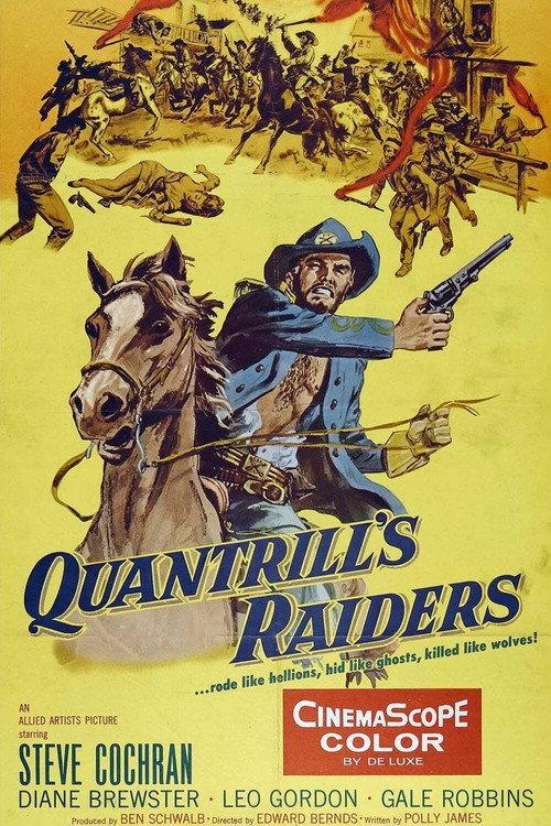 Quantrill's Raiders 1958 official movie poster