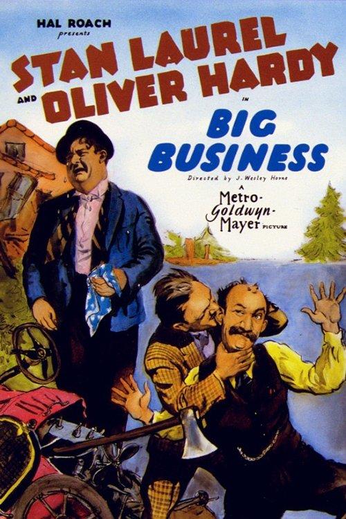 Big Business 1929 official movie poster