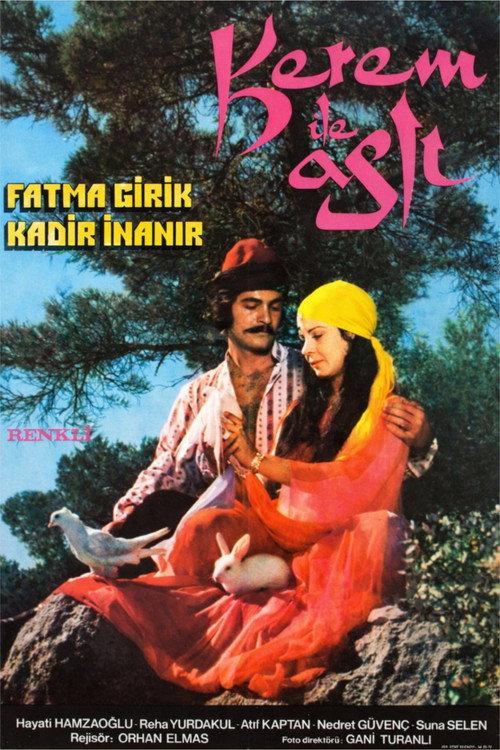 Kerem ile Aslı 1971 official movie poster