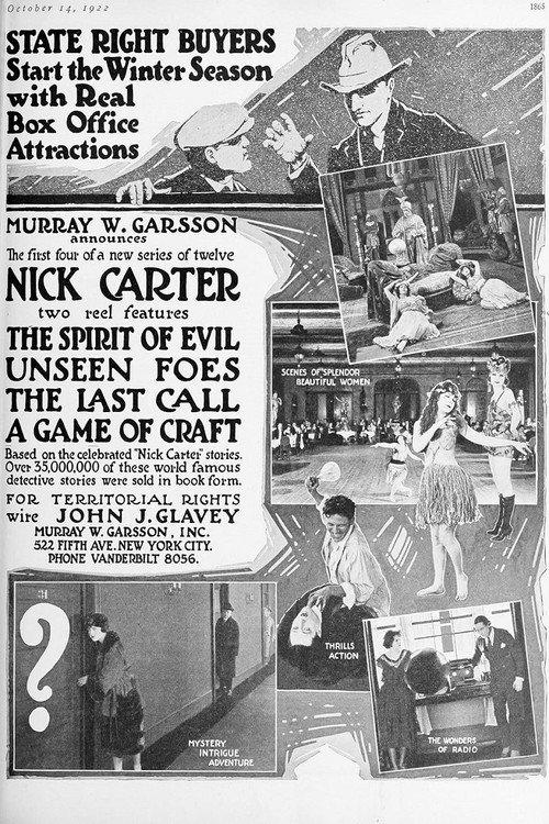 The Last Call 1922 official movie poster